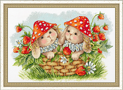 Вышивка ВК-082 Братцы-кролики Вышивка ВК-082 Братцы-кролики