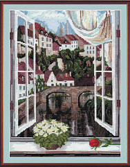 Вышивка ДЛ-003 Вид из окна Вышивка ДЛ-003 Вид из окна